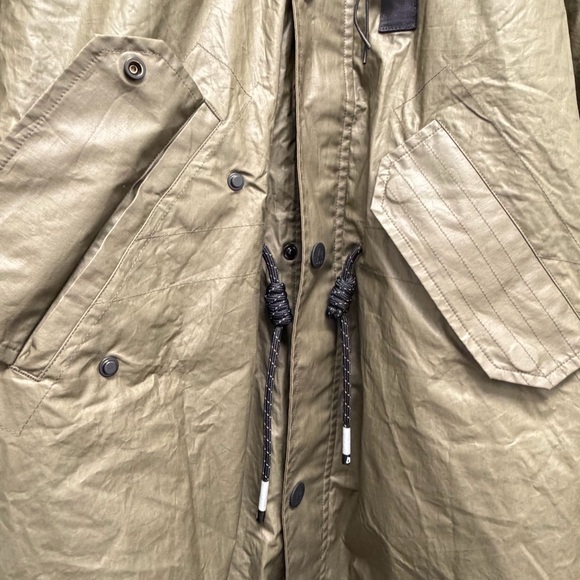 Magnlens Fishtail Olive Green Parka Jacket Size Medium - Picture 4 of 16